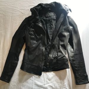 AllSaints Black Leather Jacket